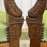 Paire de fauteuils style Empire en acajou, travail des années 50