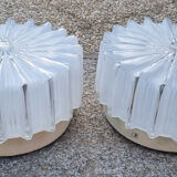 Paire de plafonniers design années 70