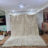 Handmade wool Berber rug 300X200 cm