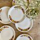 Set of 7 vintage dessert plates