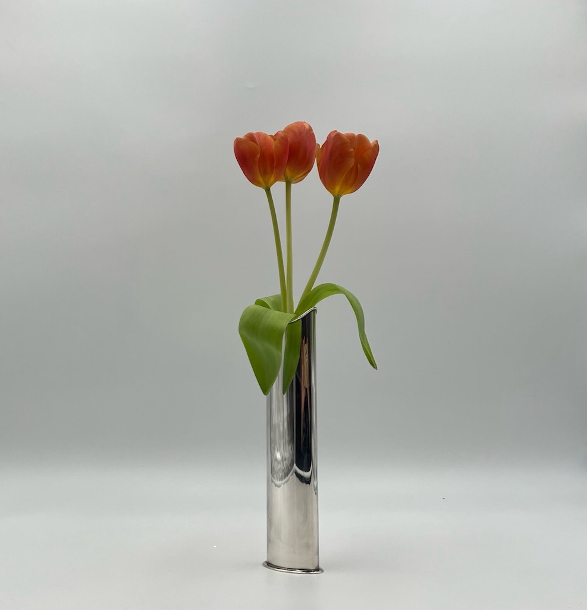 Silver Plated Vase 'Giselle' by Lino Sabattini, 60s