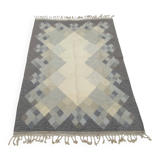 Tapis kilim röllakan suédois du milieu du siècle par brita svefors pour axeco 1960