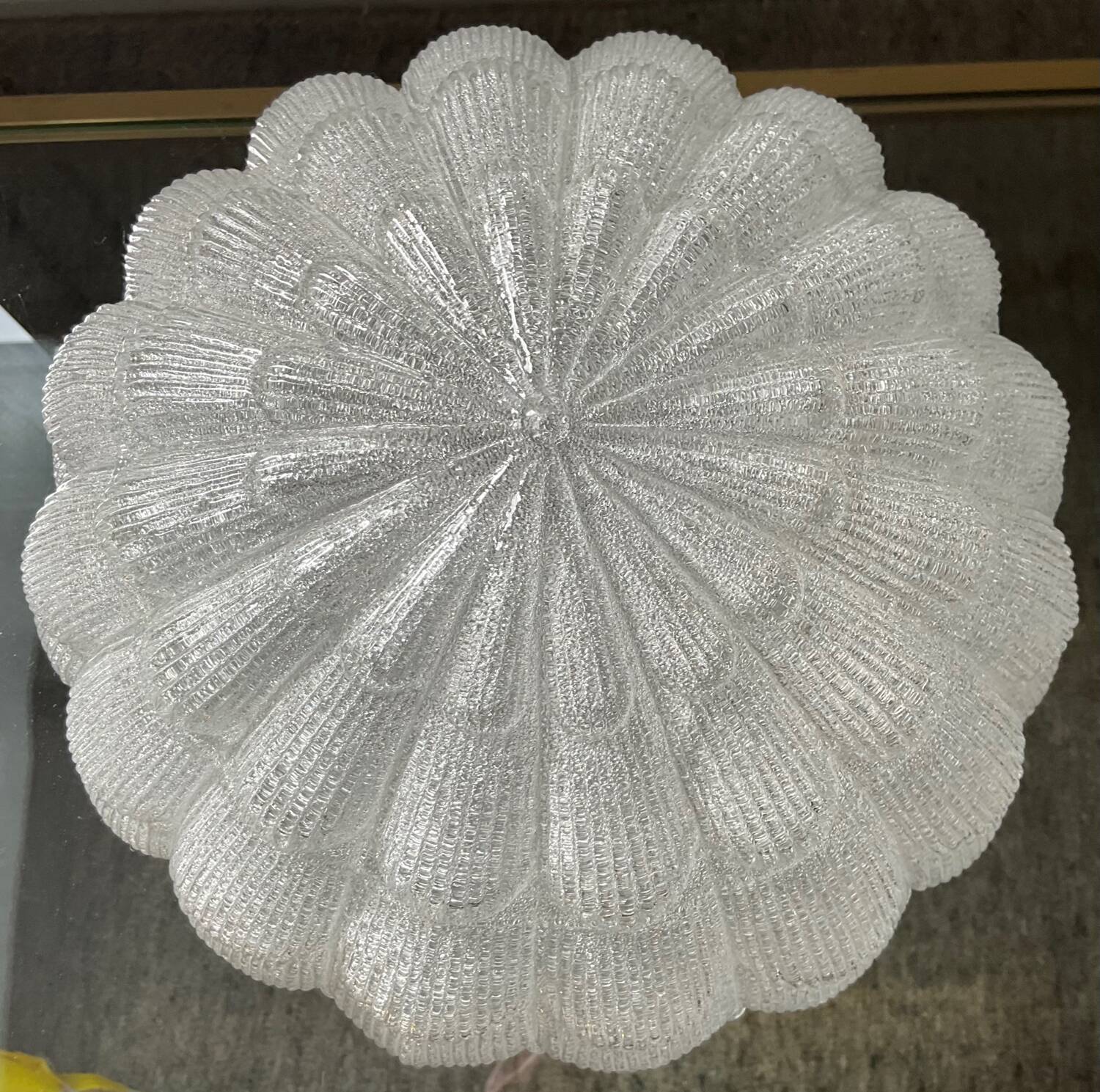 Vintage frosted glass wall or ceiling light