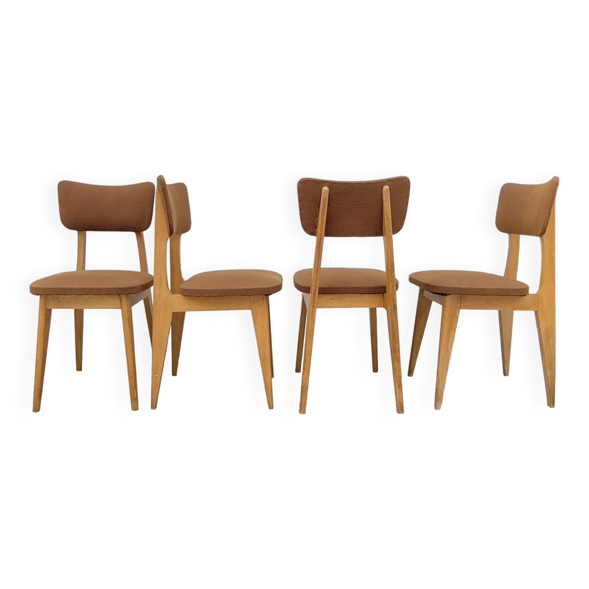 Series of 4 vintage chairs - 1950s