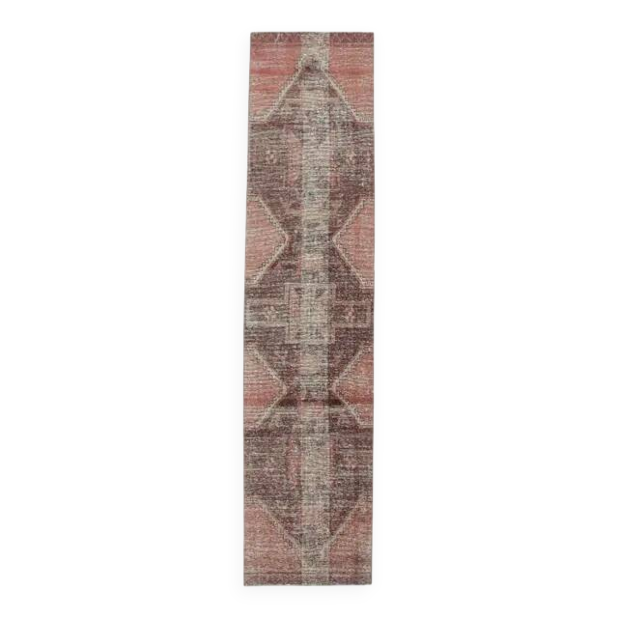 1970s Turkish Oushak Handmade Runner Rug 78x337