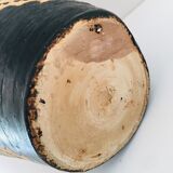 Raw and black terracotta jug