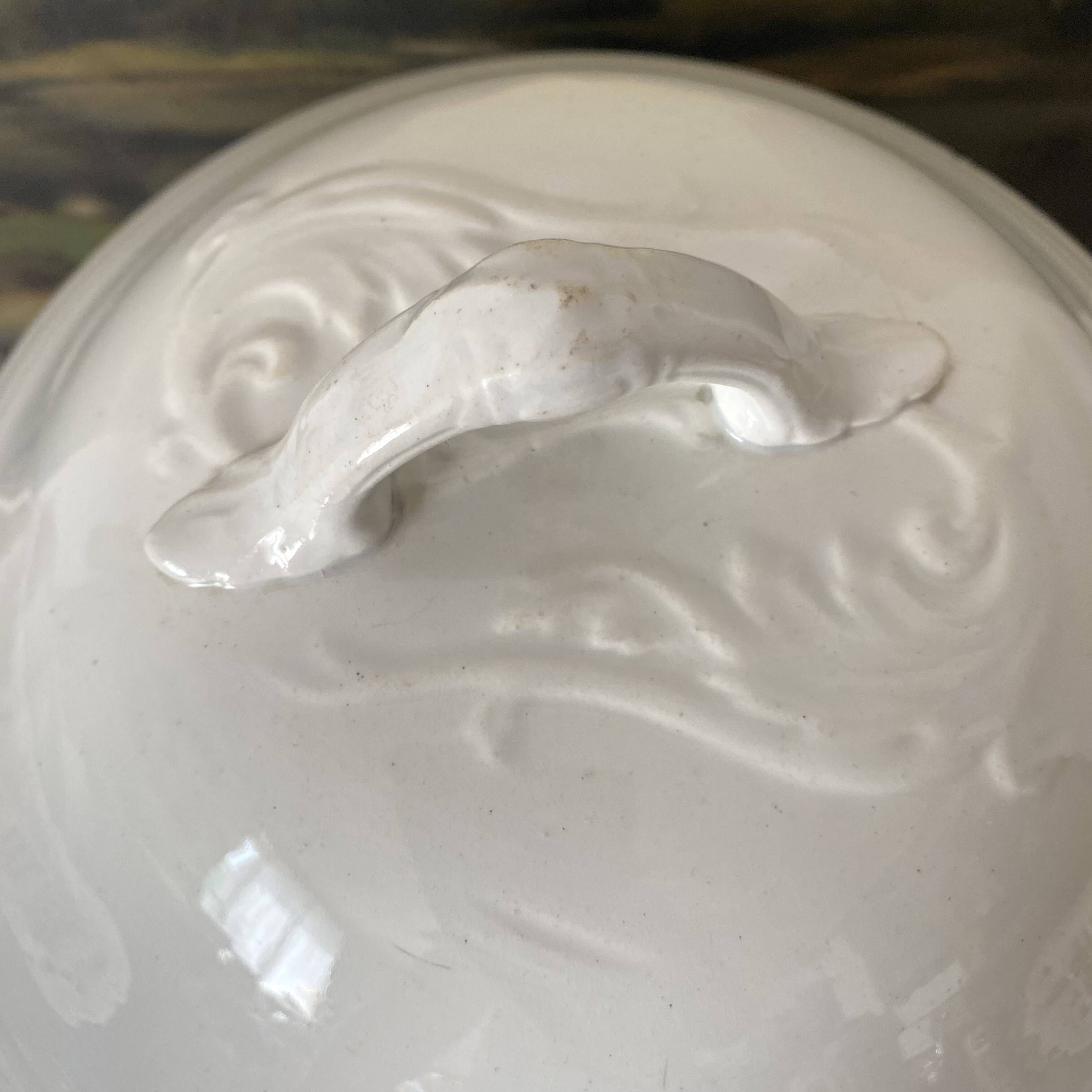 Antique St Amand soup tureen