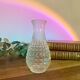 Beveled glass soliflore vase