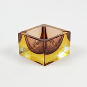 Sommerso Murano Glass Ashtray by Flavio Poli for Seguso, Italy, 1970s