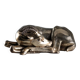 Ancient silver-plated antelope sculpture F.lli Raddi 20th Century