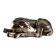 Ancient silver-plated antelope sculpture F.lli Raddi 20th Century
