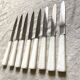 8 antique stainless knives