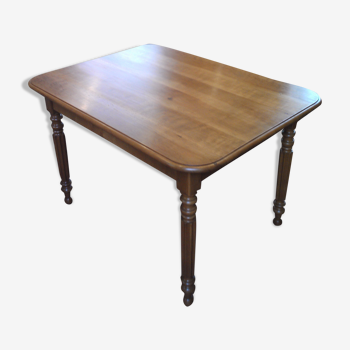 Old Louis Philippe farm table in cherry tree
