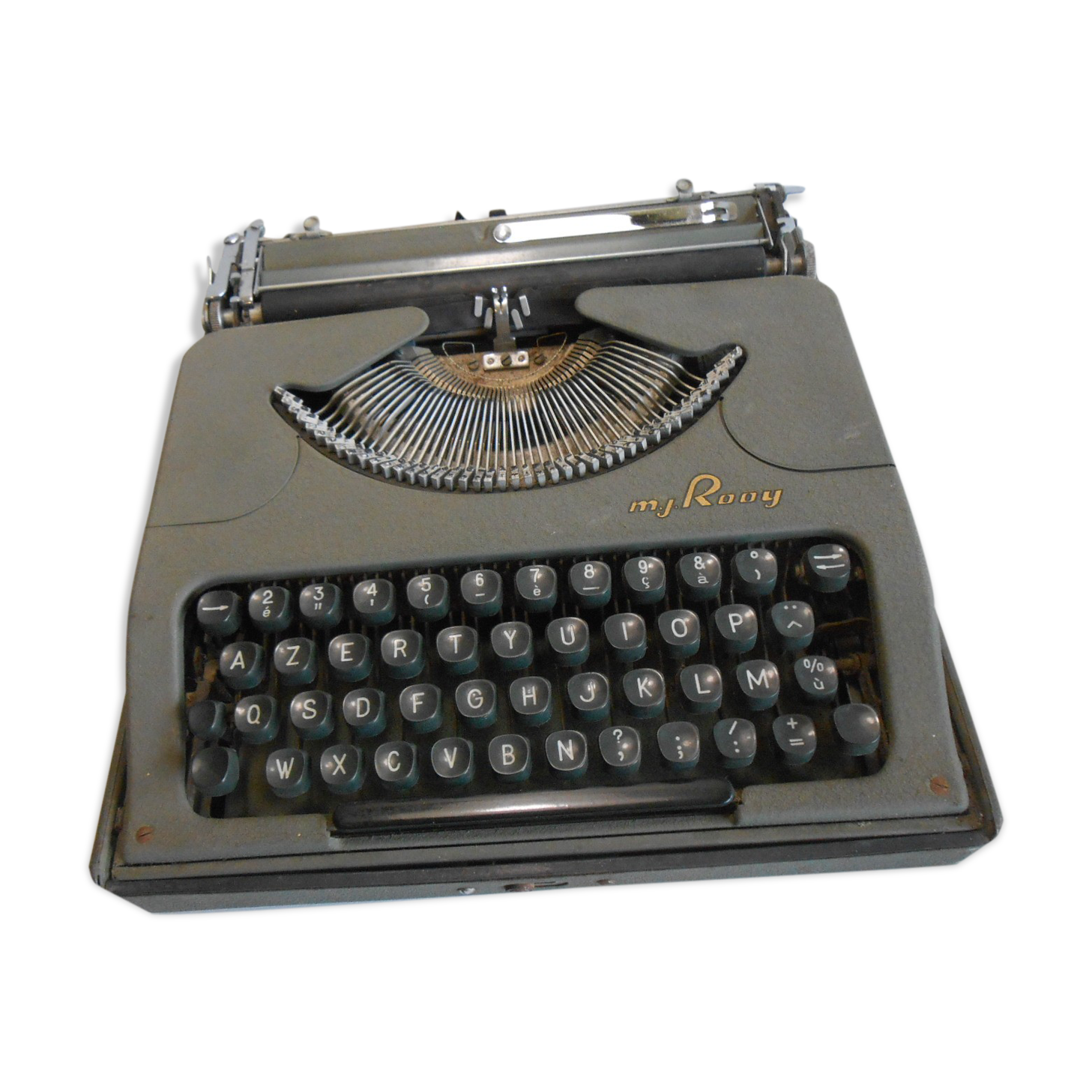 Vintage MJ Rooy portable typewriter