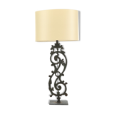 Iron cast iron railing lamp