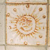 Roger Capron coffee table with suns