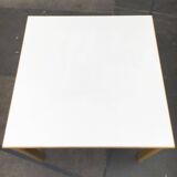 Stackable chairs and table German Lotus by Hartmut Lohmeyer for Kusch+Co, set of 3.