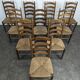 Série de 10 chaises dans l'esprit de Charlotte Perriand