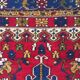 Tapis de prière turc vintage teinture végétale 170x100cm