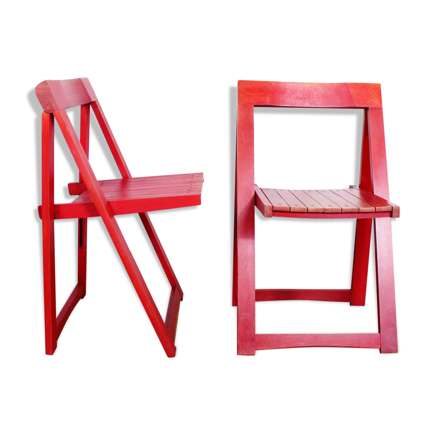 Pair of folding chairs