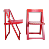 Paire de chaises pliantes