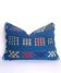 woven velvet cushion, very lively thanks to its bright colours.