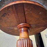 Pedestal table - In mahogany and mahogany veneer - Restoration Period (circa 1820-1830)