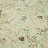 Handmade wool oriental beige rug 181 cm x 327 cm