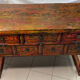 Console chinoise époque XIX siecle ormeau massif laque de chine