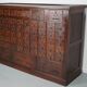 Large French oak notary apothecary cabinet / filing cabinet, 1920/30s