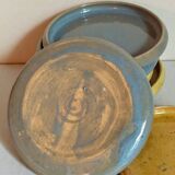 Seven vintage potter's sweet treat plates