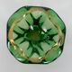 Empty ashtray green glass pocket Murano