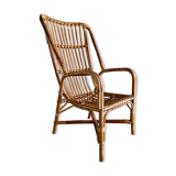 Rattan armchair, 1960s