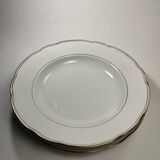 Lot de 10 Assiettes Creuses Dorées Bavaria