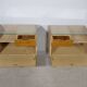 Mid-Century Design Vintage Bedside Tables with Metal Legs, Set of 2, 1960s