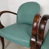 5 fauteuils bridge art déco