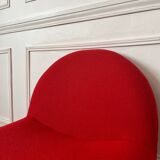 Vintage wool fireside chair