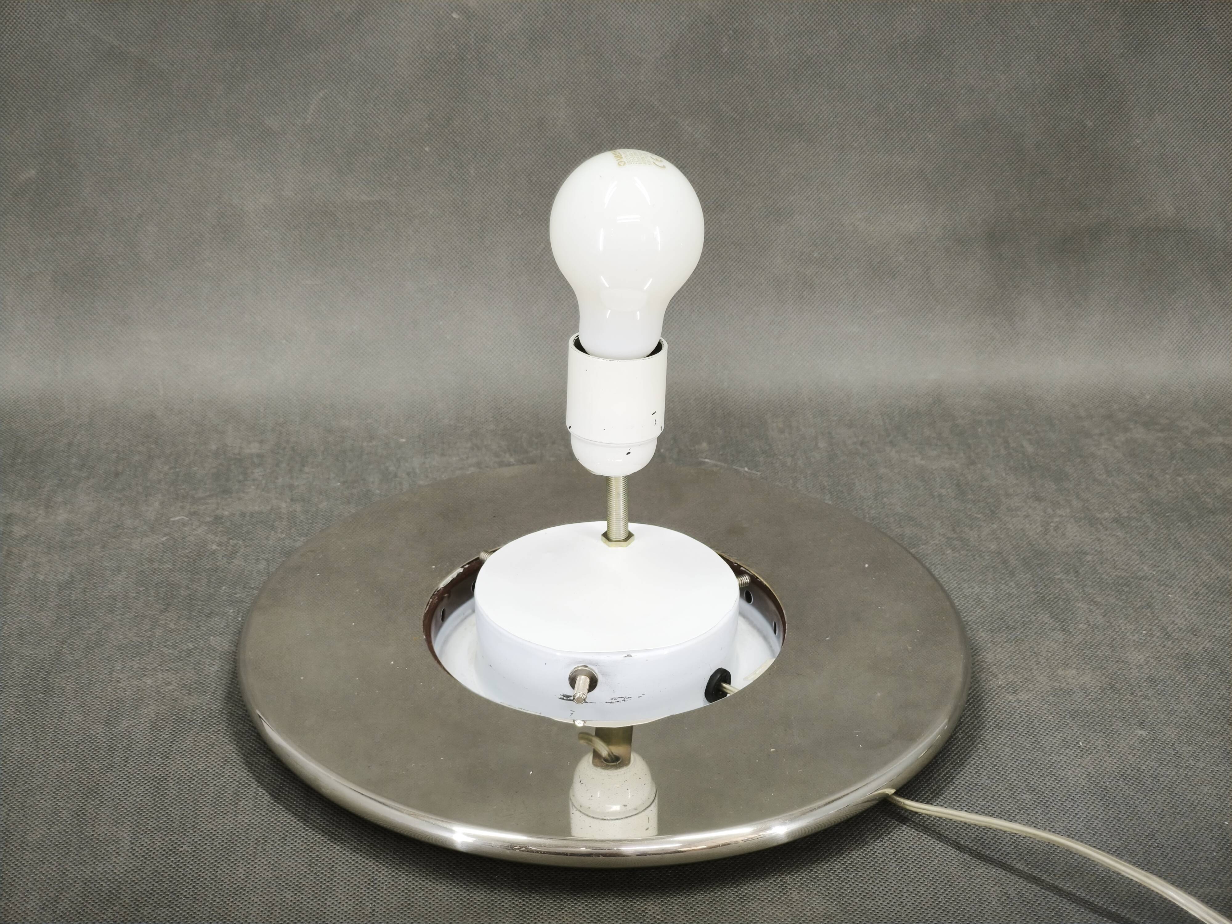 1970s Italian Space Age Murano Glass Globe Table Lamp
