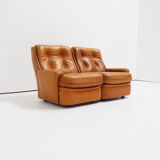 Leather two-seater by Michel Cadestin for Airborne