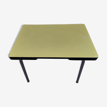 Yellow formica table
