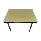 Yellow formica table