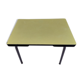 Yellow formica table