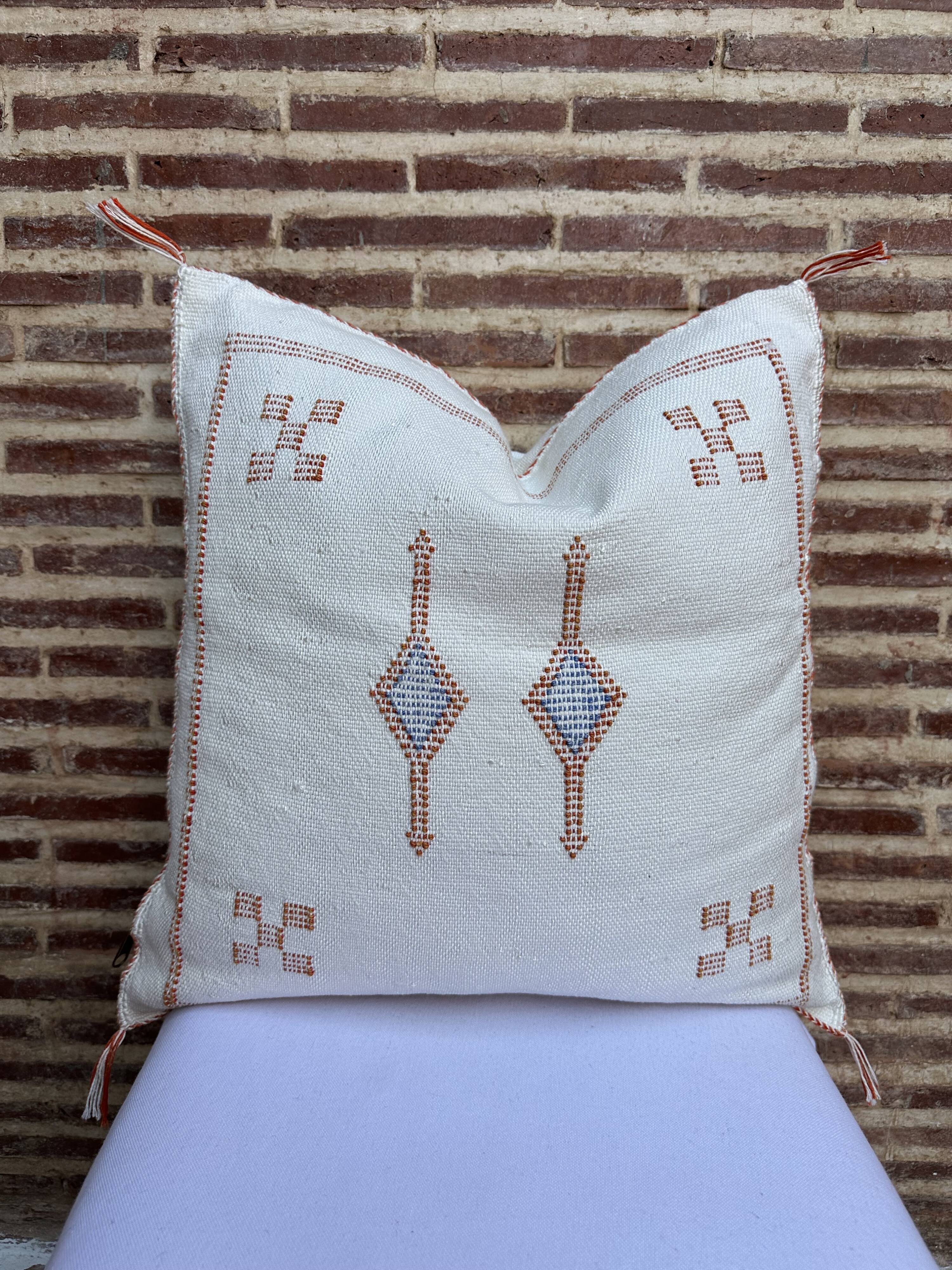 Coussin en soie de cactus, coussin lombaire en soie de cactus, coussin