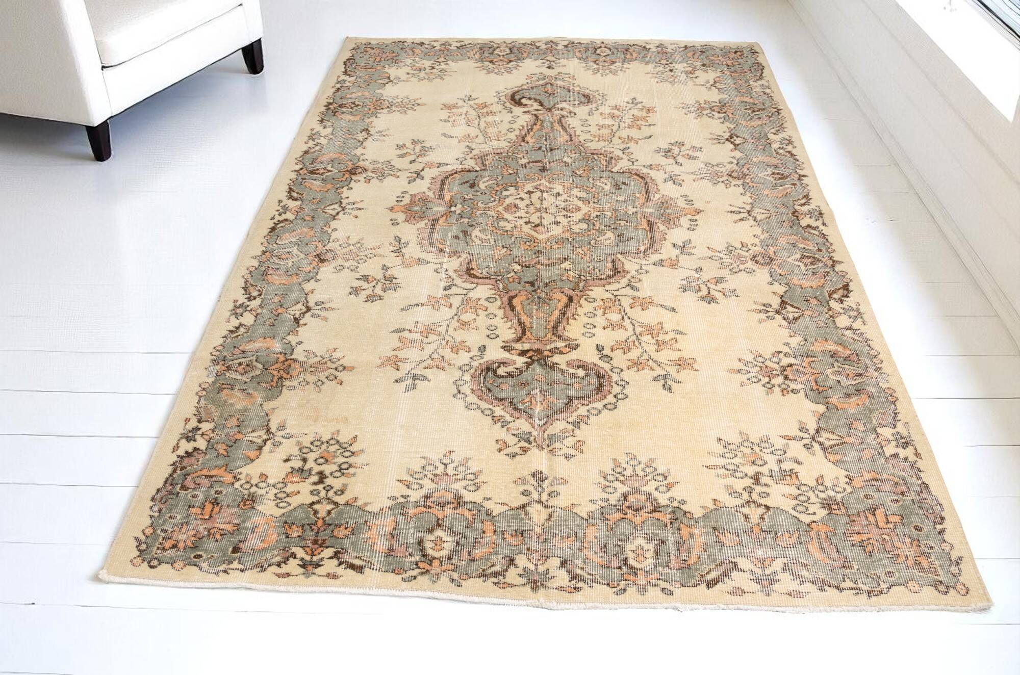 Floral Turkish Handmade Carpet sku-2041