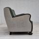 1960s, Danish 3-seater sofa, furniture wool, oak wood.
