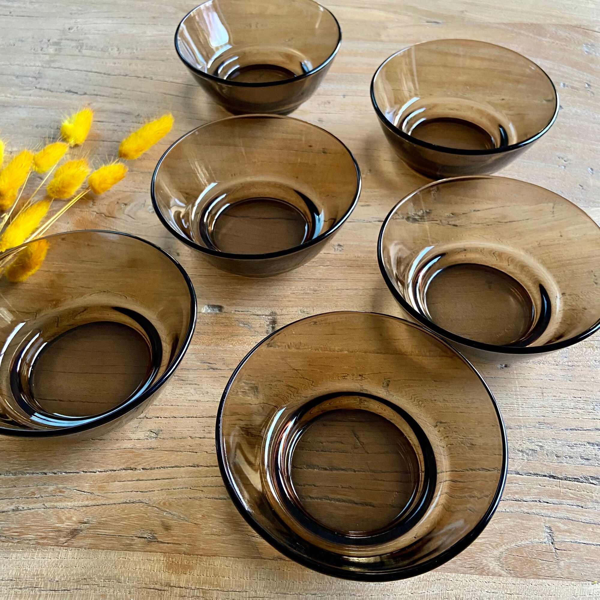 Set de 6 coupelles Vereco France vintage