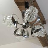 Helena Tynell bubble molded glass chandelier