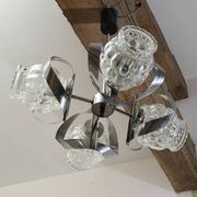 Luste verre moulé bullé Helena Tynell