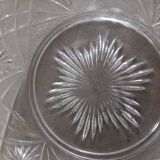 Sucrier/bonbonnière ancien en verre ciselé