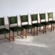 6 Danish Brutalist Dining Chairs
